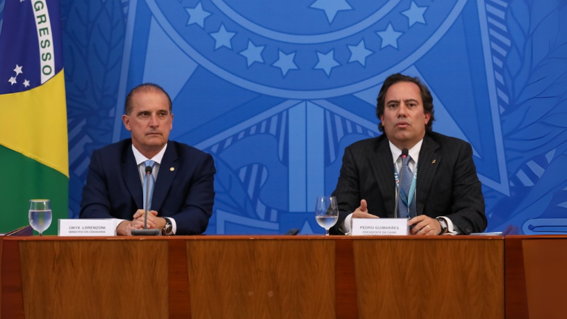 Pedro Guimarães destaca como a estrutura da Caixa foi essencial para mitigar os efeitos económicos da Covid-19 no Brasil.